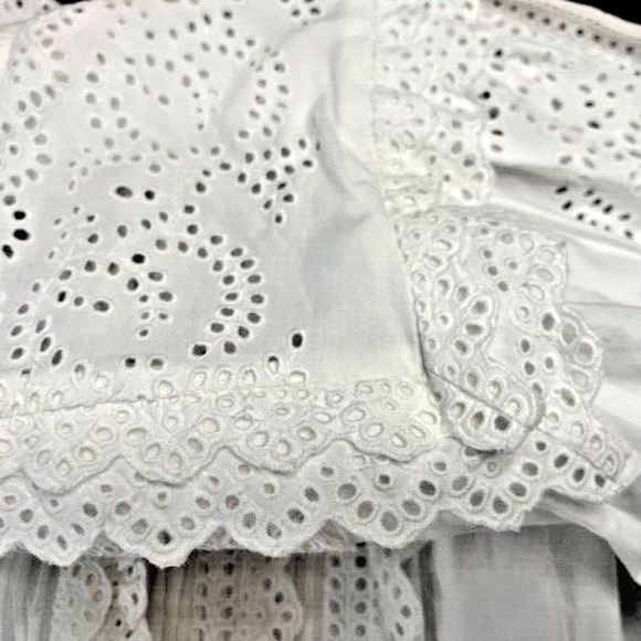 Ulla Johnson Aster Long Sleeve Tiered Ruffle Mini Dress White Size 12 NEW $575 - Picture 8 of 10